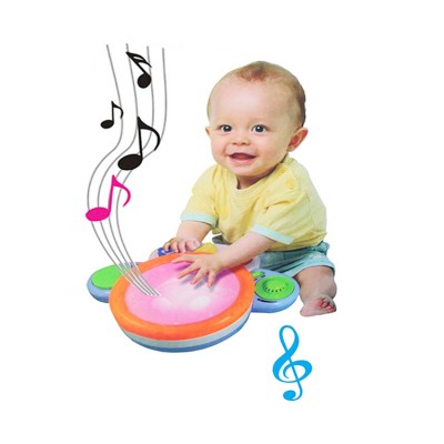 Happy Early Learning Musical Electric Hand Drums With Lights Baby Toys