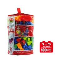 Educational building blocks set intelligent bricks toys for 1/2/3 years old toddler 180 PCS