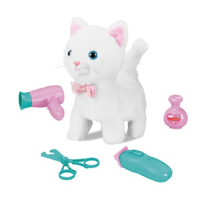 Play Pet Set Battery Operated Plush Music Walking Cat Stuffed Soft Toys