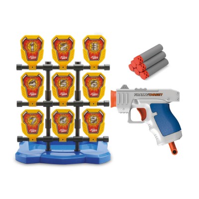 Kids Toy Shooting Game with 9 Target Toy Blaster Shooting with soft gun