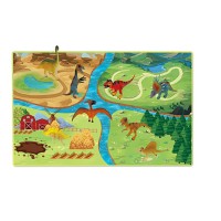 2020 Kids Pretend Play PVC Dinosaur Game Map With Dinosaur Set Toys