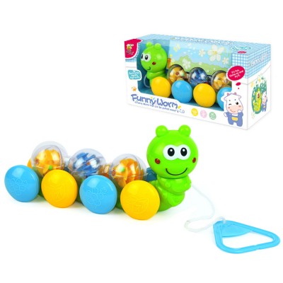 Pull Along Worm Funny Cartoon Toys For Kids